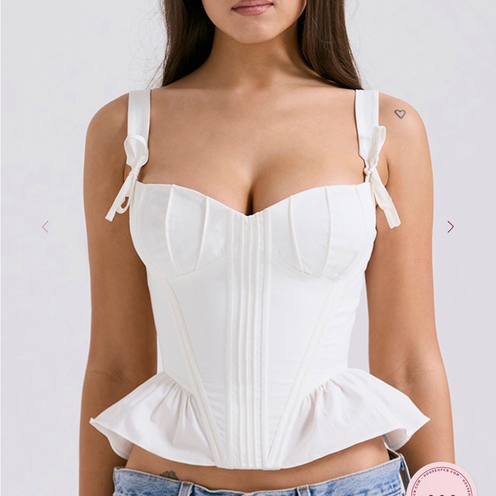 House of CB Peplum Corset Top